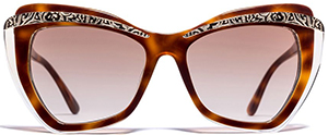 Etro women's Brown Butterfly-Frame sunglasses: US$375.