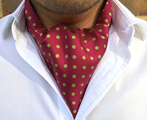 Cravat Club Dustin Hand Printed Silk Day Cravat (Ascot Tie): £95.