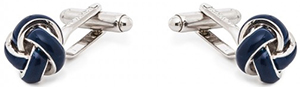 Figaret Paris blue and silver knot cufflinks: €95.