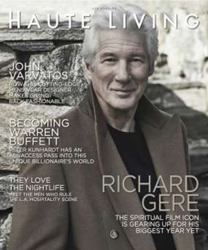Haute Living luxury lifestyle magazine.