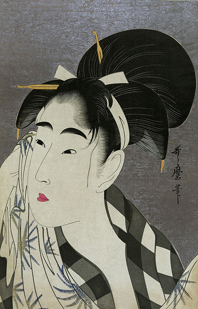 Kitagawa Utamaro (c. 17531806) Ase o fuku onna (Woman Wiping Sweat), Ukiyo-e, 1798.
