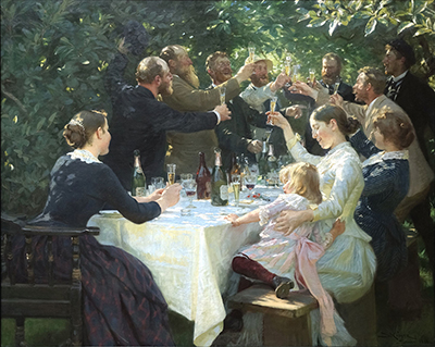 Hip, Hip, Hurrah! (1888) by P. S. Krøyer.
