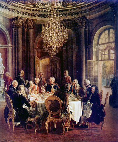 La Salle Ronde (1850) by Adolph Menzel.