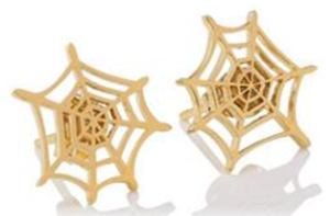 Charlotte Olympia Spider Web earrings: US$145.