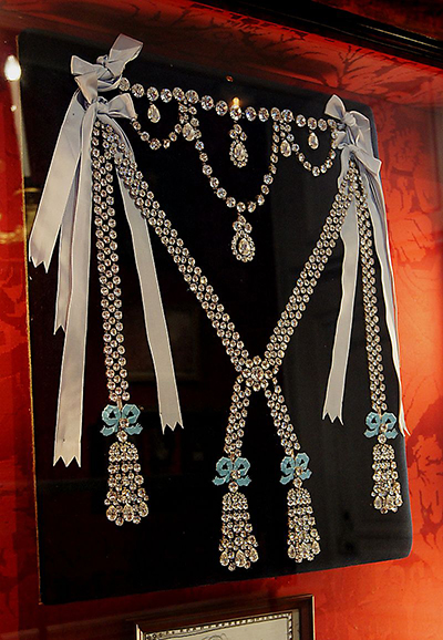 The Queen's Diamond Necklace, reconstruction at Château de Breteuil, 78460 Choisel, France.
