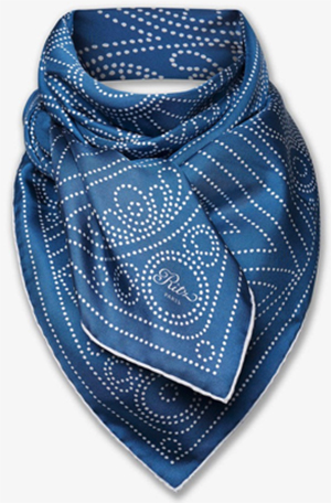 Ritz Paris Essentials Stained Glass Collection, Blue Scarf, 90 × 90 cm: €250.