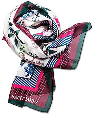 Saint James Foulard Floral women's scarf.