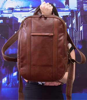 Terrapin Technology Leather Backpack: £420.