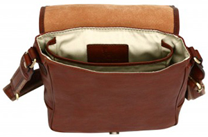 Terrapin Technology Small Leather Messenger Bag: £420.