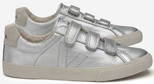 Veja Esplar Leather 3 Locks Silver Women's Sneaker: €110.