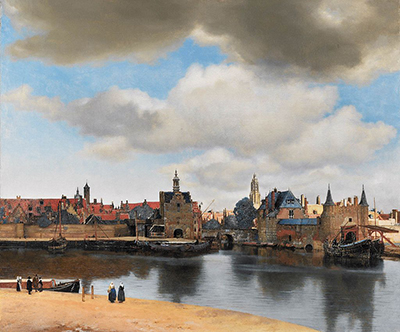 View of Delft (c. 16601661) by Johannes Vermeer.