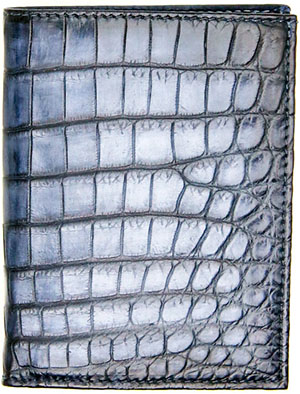 Altan Bottier Paris men's Eden Crocodile Grey Blueish wallet: €550.
