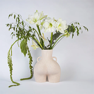 Anissa Kermiche Love Handles Vase Beige Speckled: £340.