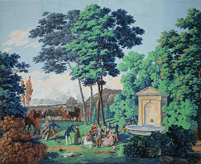 Carolle Thibaut-Pomerantz Les Chasses de Compiègne - Picnic wallpaper.