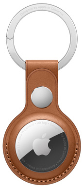 Apple AirTag Leather Key Ring - Saddle Brown: US$35.