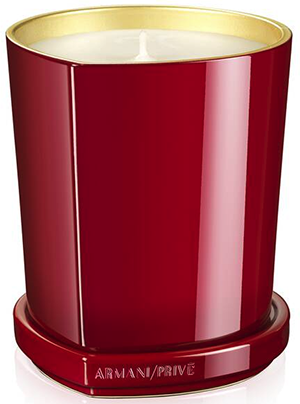 Armani Privé candle collection Rouge Malachite Scented Candle.