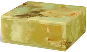 Asprey London Semi-precious stone box handcrafted by artisans in Afghanistan for Asprey: US$300.