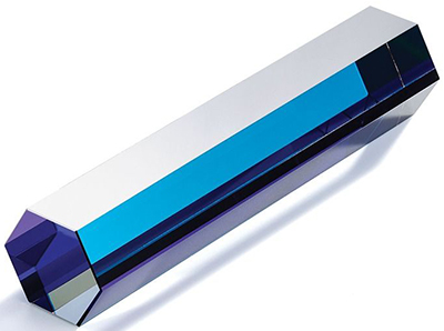 Atelier Swarovski Currents Large Crystal Paperweight, Bermuda & Meridian Blue: US$169.