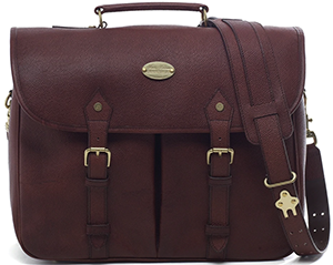 Brooks Brothers Football Leather Briefcase.