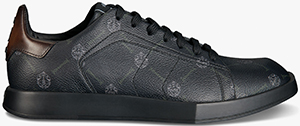 Berluti Stellar Canvas Signature & Leather Low-Cut Sneaker.