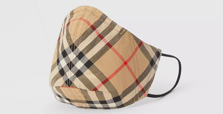 Burberry Vintage Check Cotton Face Mask: £90.