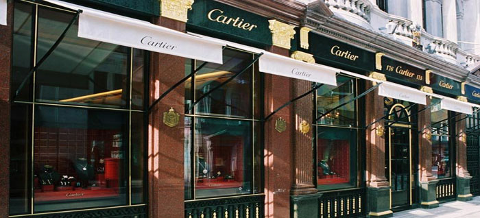 Cartier's flagship store in London, 175-177 New Bond Street, London W1S 4RN, England, U.K.