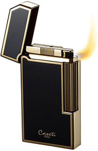 Caseti Windsor Gold Plating With Black Lacquer Flint Lighter: US$49.92.