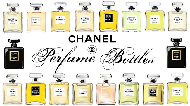 Chanel Perfume Bottles.