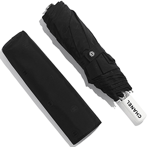 Chanel women's Synthetic Fibers Black Umbrella: US$525.