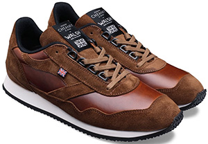 Cheaney 1948 Unisex Trainer in Ginger Pull Up Leather/Brown Suede: £150.