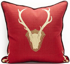 Daniel Stuart Studio Oh Deer Red Pillow: $245.