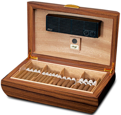 Davidoff Dome Cigar Humidor - Burl Amboyna: US$5,895.