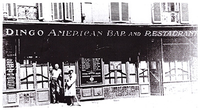 Dingo Bar, 10 rue Delambre in the Montparnasse Quarter.