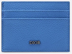 Dior men's Blue Calfskin Card Holder: US$380.
