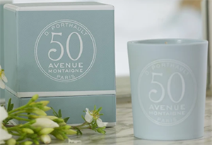 D.Porthault #50 Avenue Montaigne Candle: US$68.