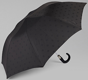 Emporio Armani Automatic umbrella with all-over logo pattern: US$445.