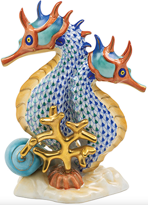 FX Dougherty Home & Gift Herend Reserve Collection Seahorses: US$1,845.