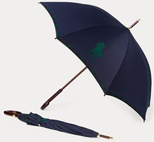 Ralph Lauren Big Pony Plaid Umbrella.