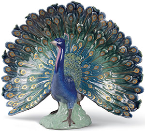 Lladró Peacock Figurine: €1,780.