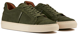 Malone Deon Men's Green Suede Sneakers: US$487.