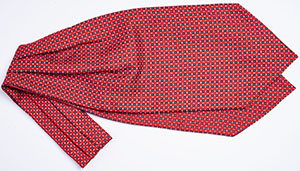 E.Marinella Silk handmade Ascot tie, double blade with micro-patterns: €150.