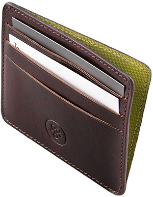 Maxwell Scott The Marco Leather Card Holder: US$59.