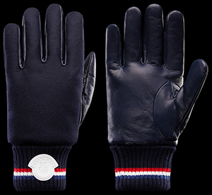 Moncler men's Flannel gloves: US$565.