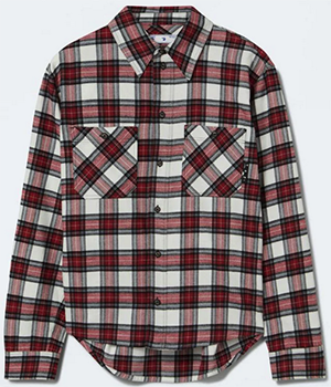 Off-White men's check flannel shirt: US$665.
