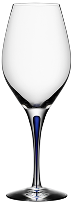 Orrefors Intermezzo Blue Wine glass by Erika Lagerbielke: US$75.