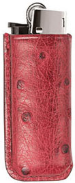 Pinel + Pinel Paris Lighter Case Baron Burgundy Bordeaux Ostrich Leather: €59.