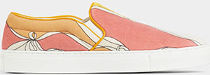 Emilio Pucci Losanghe-Print Velvet Slip-On Women's Sneakers: €351.