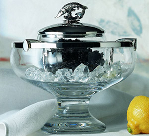 Robbe & Berking crystal caviar bowl: 2,226.
