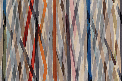 The Rug Company - 'Carnival is a dramatic development of Paul's classic stripes'.