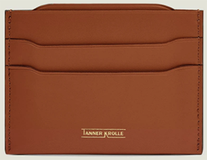 Tanner Krolle Horizontal credit card case handcrafted from calfskin: £275.